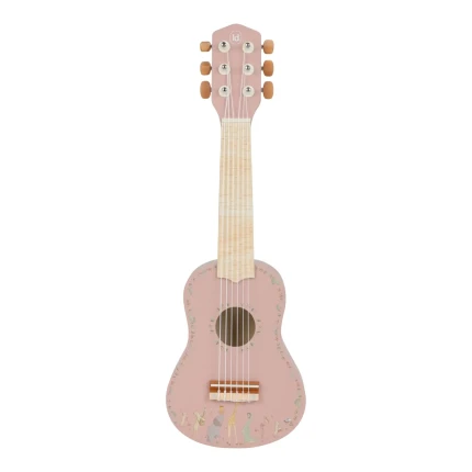 Drewniana gitara różowa Safari Friends FSC / Little Dutch