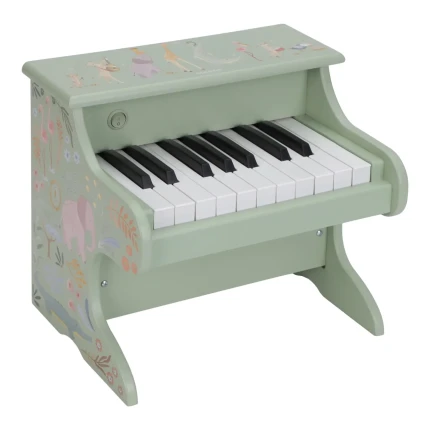 Drewniane pianino zielone Safari Friends FSC / Little Dutch