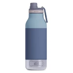Butelka z miskami dla psa Buddy, 1L - pastel blue / Asobu