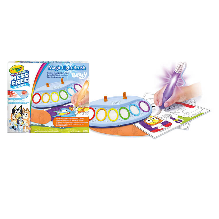 Magiczny pędzelek do malowania światłem Color Wonder Mess Free Bluey 3+ / Crayola