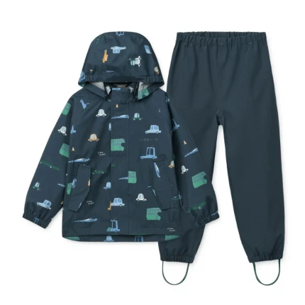 Komplet przeciwdeszczowy Pedia - Cars, Classic navy / Liewood