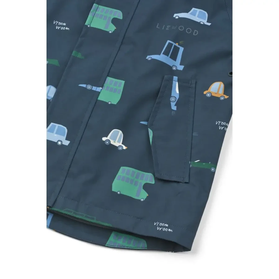Komplet przeciwdeszczowy Pedia - Cars, Classic navy / Liewood