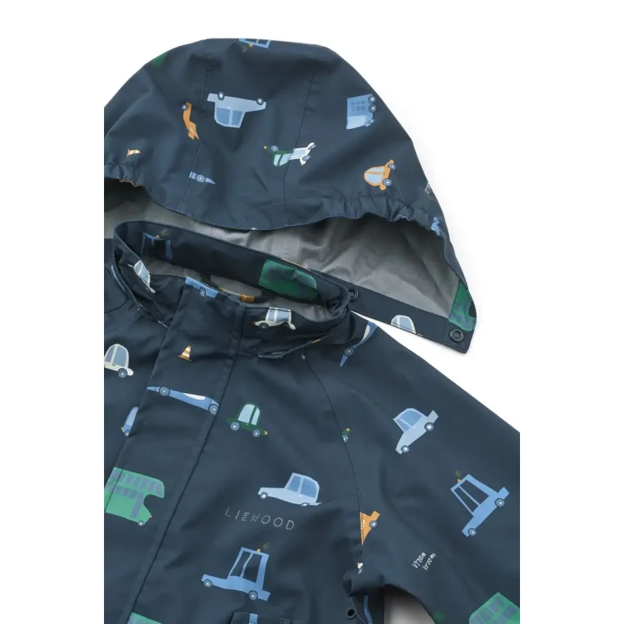 Komplet przeciwdeszczowy Pedia - Cars, Classic navy / Liewood