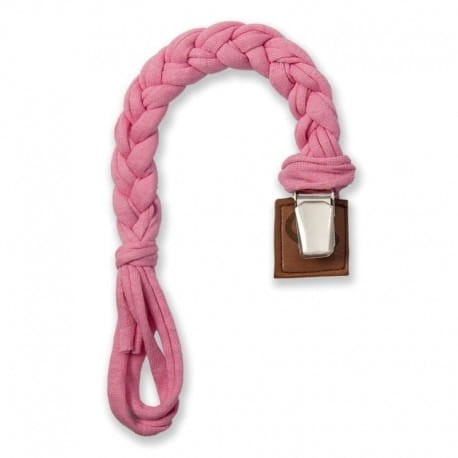 Warkoczykowa zawieszka do smoczka Pacifer holder Baby Pink / Hi Little One