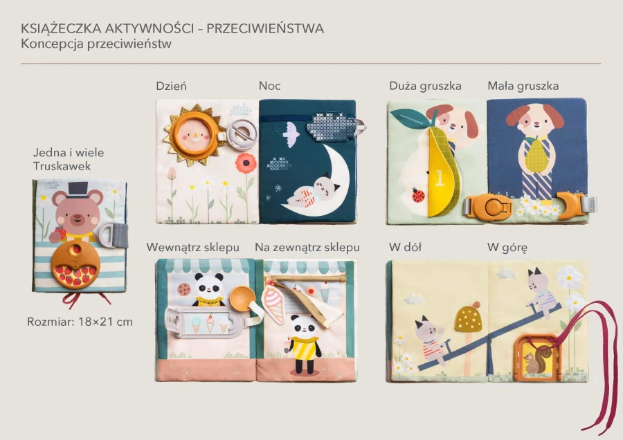 Książeczka edukacyjna Przeciwieństwa / Taf Toys