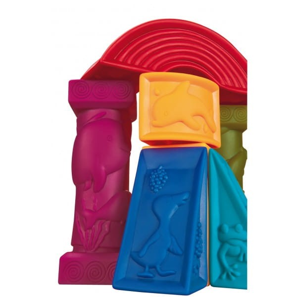Elemenosqueeze – klocki miękkie – zestaw duży / B.Toys