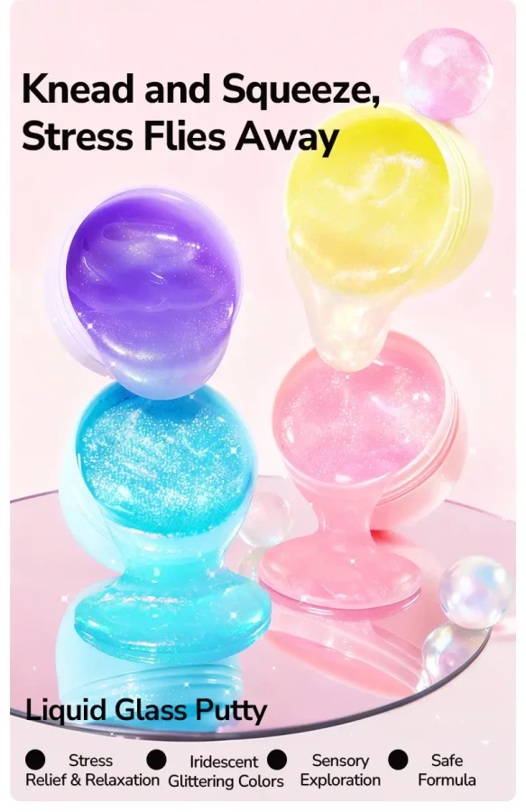 Perłowa masa sensoryczna Pearly Putty - golden sun / Mideer