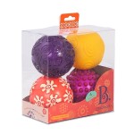 Oddballs – zestaw czterech piłek sensorycznych / B.Toys