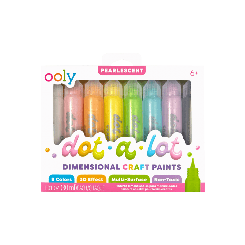 Farby Kropkowe, Perłowe, 8 farb / Ooly