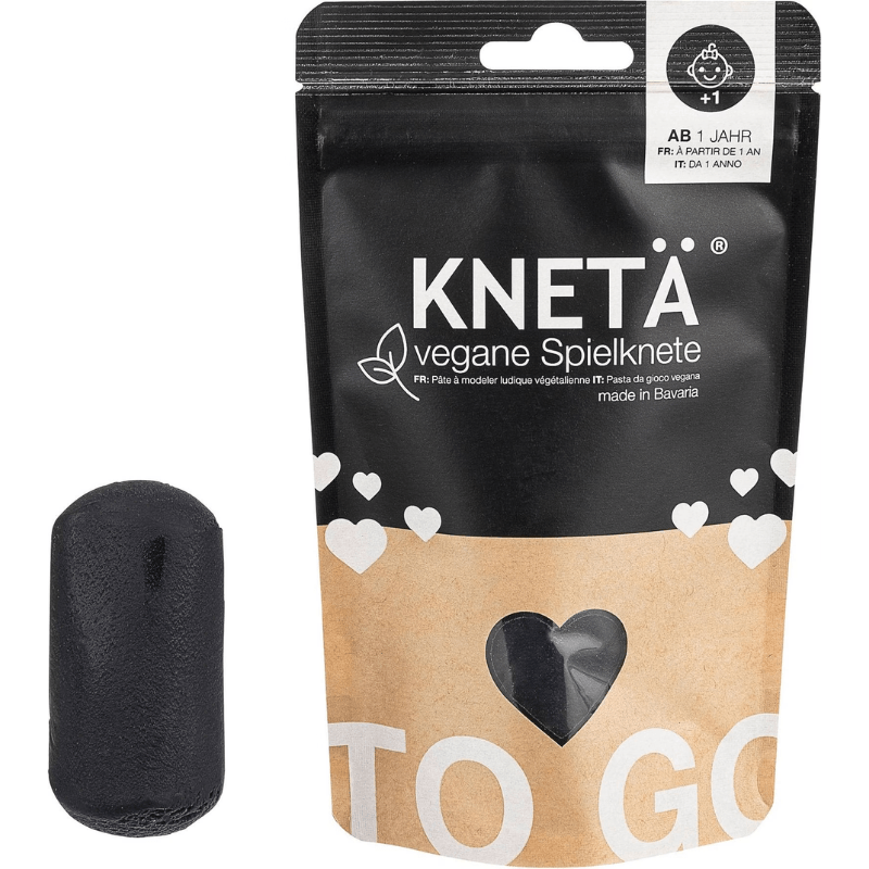 Wegańska masa plastyczna, 100g - czarna / KNETA