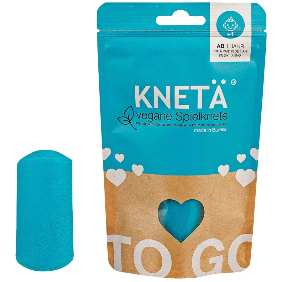 Wegańska masa plastyczna, 100g - turkusowa / KNETA