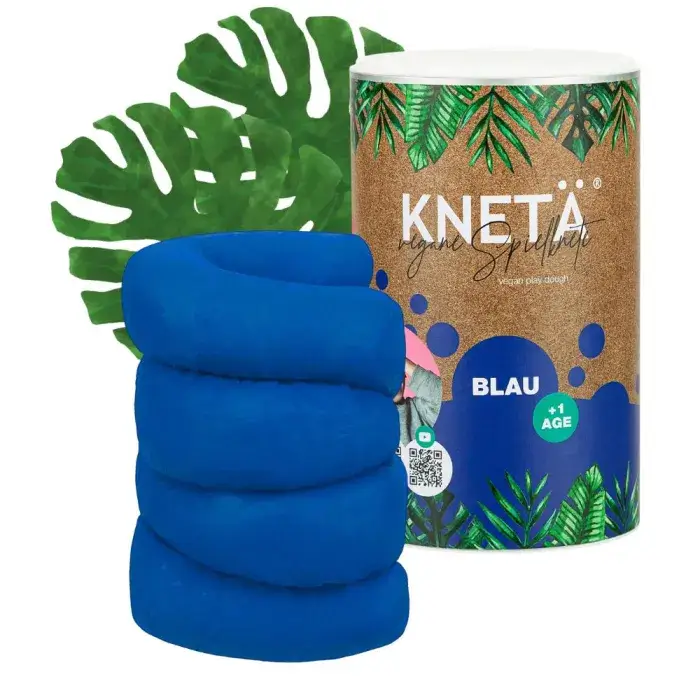 Wegańska masa plastyczna w puszce XXL, 1kg - niebieska / KNETA