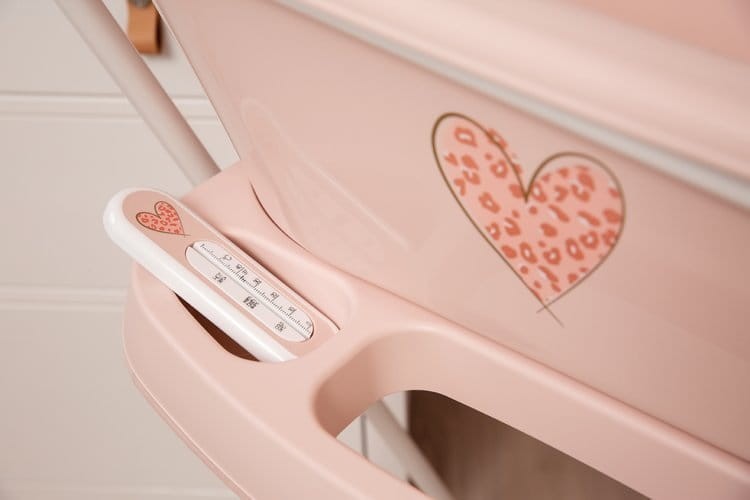 Termometr kąpielowy Leopard Pink / bebe-jou