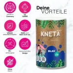 Wegańska masa plastyczna w puszce XXL, 1kg - niebieska / KNETA