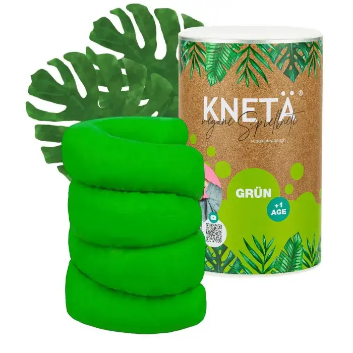 Wegańska masa plastyczna w puszce XXL, 1kg - zielona / KNETA
