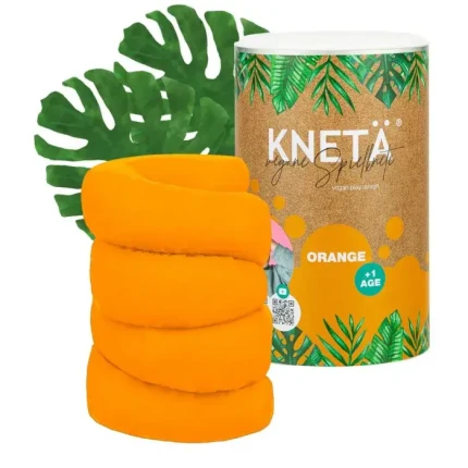 Wegańska masa plastyczna w puszce XXL, 1kg - pomarańczowa / KNETA