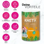 Wegańska masa plastyczna w puszce XXL, 1kg - pomarańczowa / KNETA