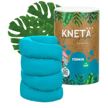 Wegańska masa plastyczna w puszce XXL, 1kg - turkusowa / KNETA