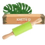 Silikonowy wałek do ciastoliny Rolli - zielony / KNETA