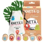 Zestaw drewnianych stempli, 6szt. - Monster / KNETA