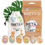 Zestaw drewnianych stempli, 6szt. - Zoo Animals / KNETA
