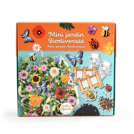 Zestaw do sadzenia nasion Mini ogródek kwiatów / Radis et Capucine