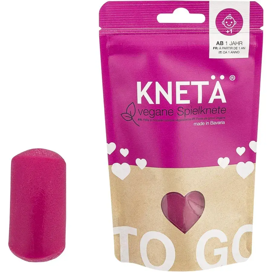 Wegańska masa plastyczna, 100g - różowa / KNETA