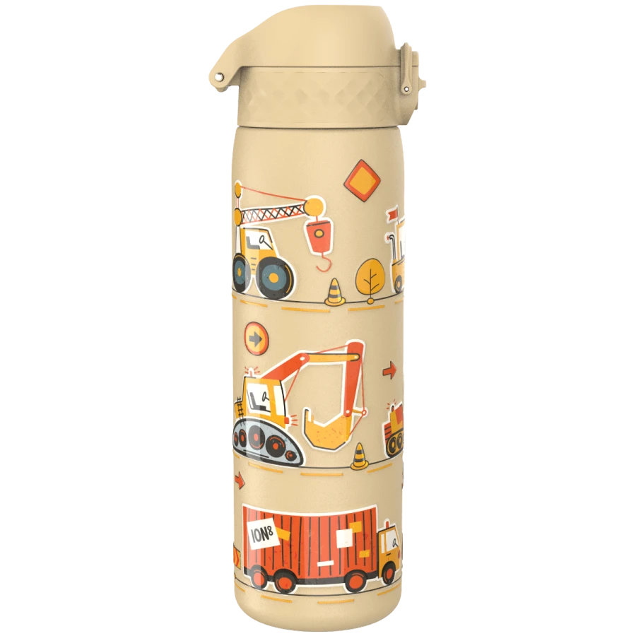 Stalowa butelka Single Wall - Construction Machines, 600ml / ION8® 