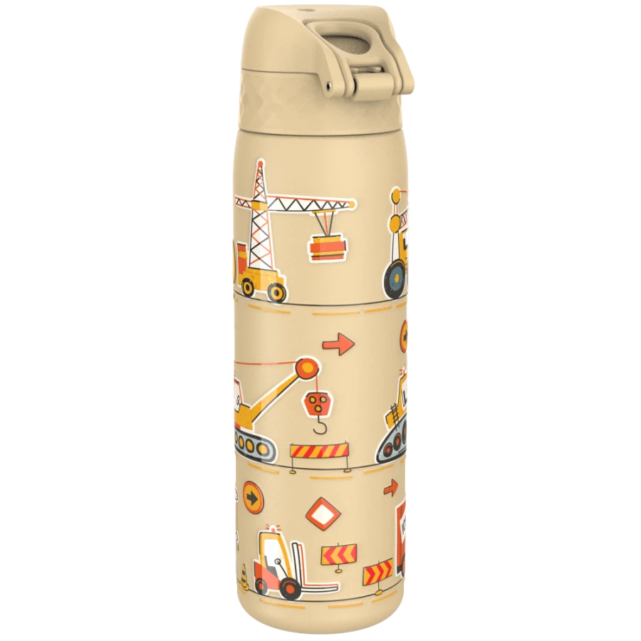 Stalowa butelka Single Wall - Construction Machines, 600ml / ION8® 