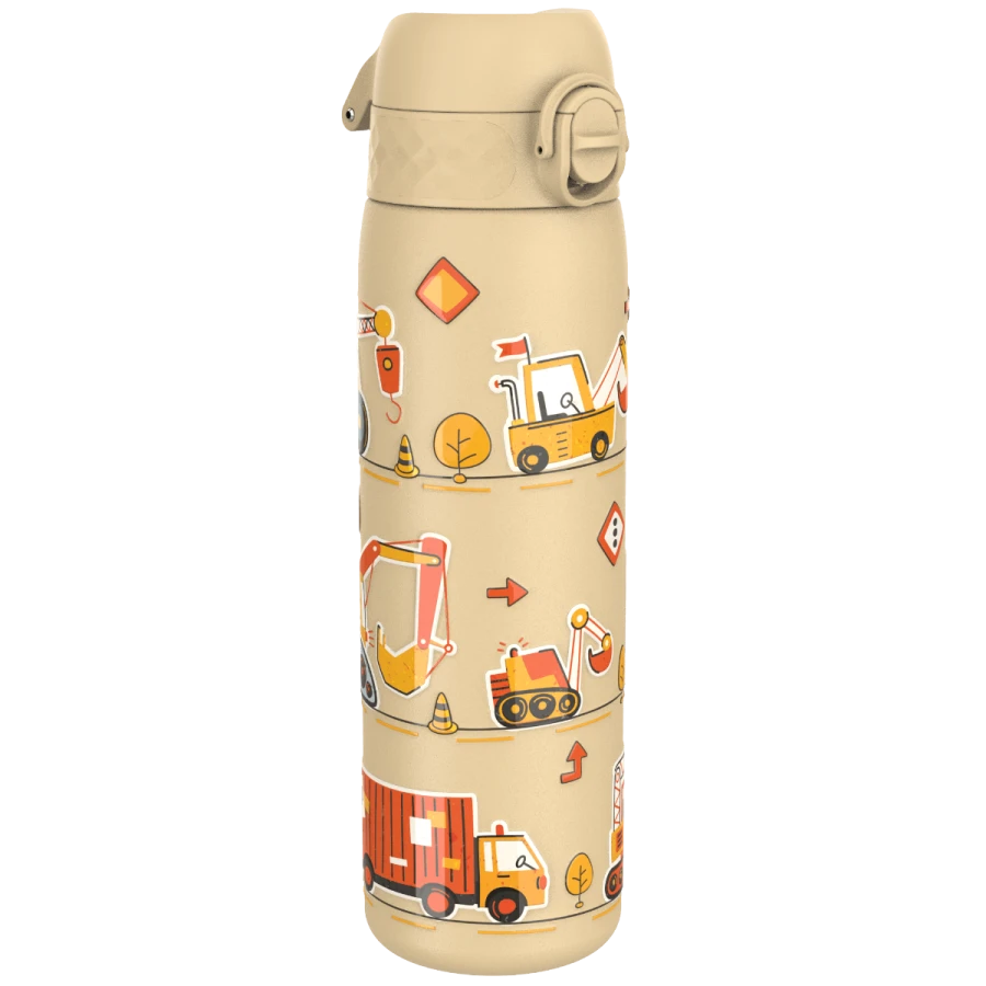 Stalowa butelka Single Wall - Construction Machines, 600ml / ION8® 
