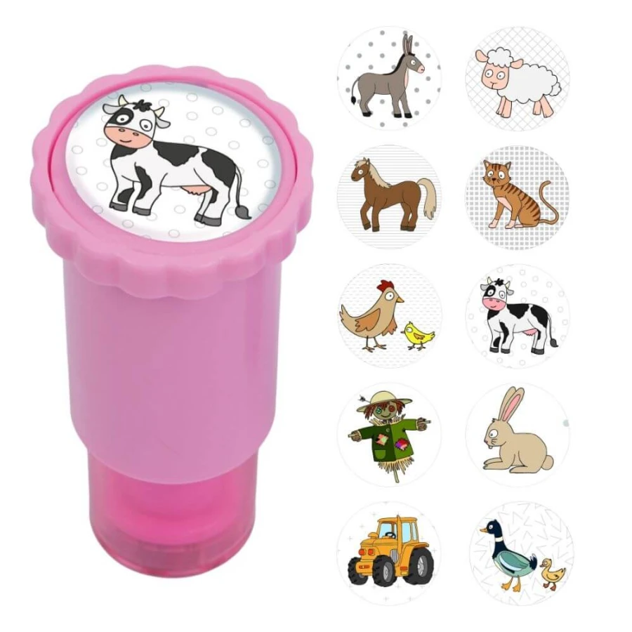 Stempel z naklejkami - Farma / Apli kids