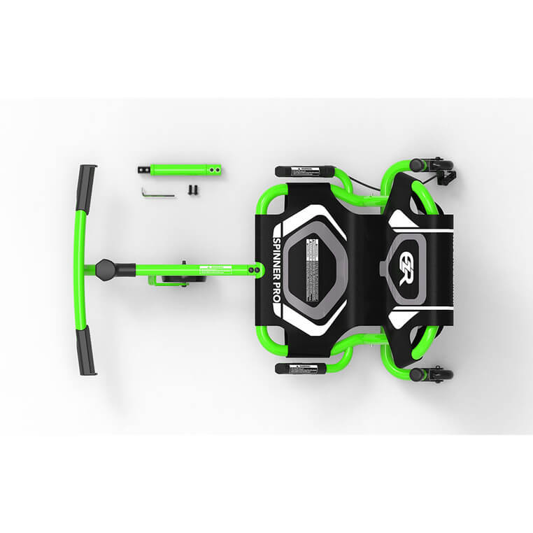 EzyRoller Spinner Pro X Pojazd gokart napędzany nogami z funkcją 360° 10 lat+ - Green / EzyRoller