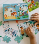 Zestaw 2x puzzle antarktyda i dżungla 3+ / Auzou