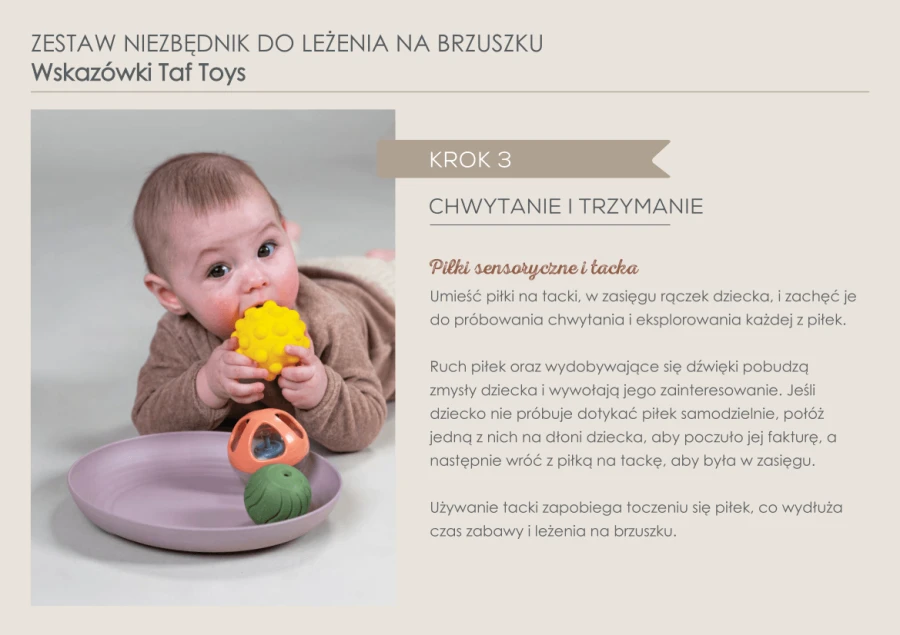 Zestaw niezbędnik do leżenia na brzuszku / Taf Toys