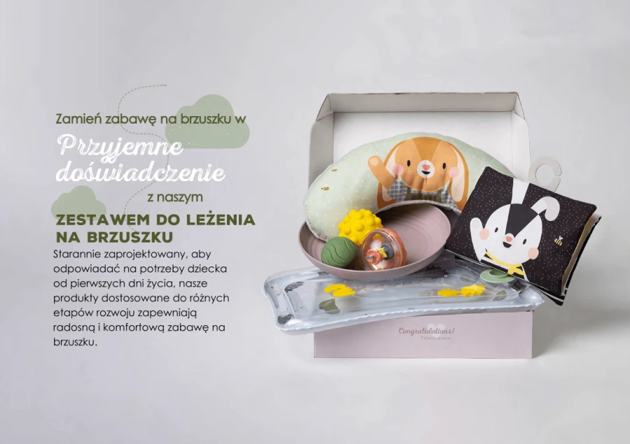 Zestaw niezbędnik do leżenia na brzuszku / Taf Toys