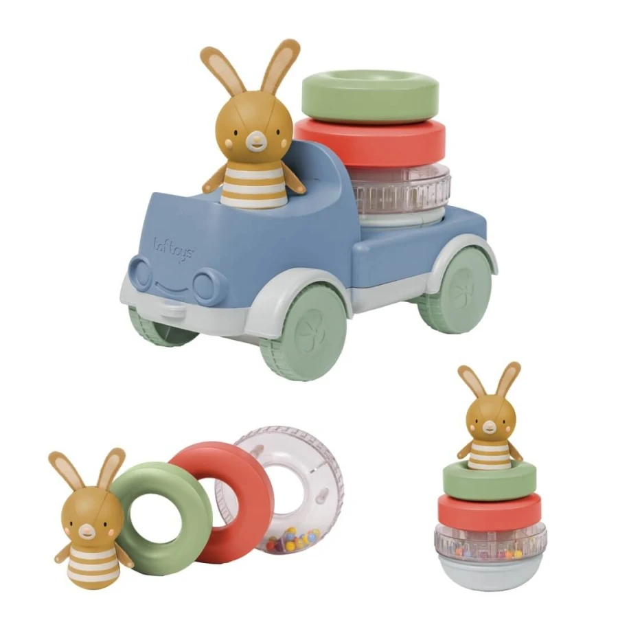 Kolorowa Ciężarówka z Króliczkiem 2w1 / Taf Toys