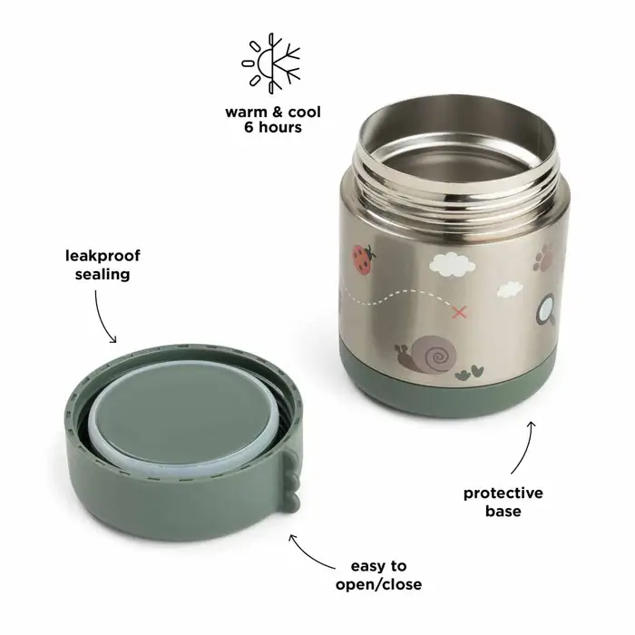 Termos obiadowy 300ml Tiny Trails Green / Done by Deer