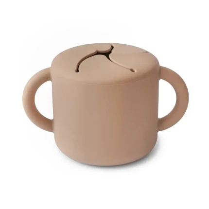  Kubek niewysypek na przekąski - Natural / Mushie