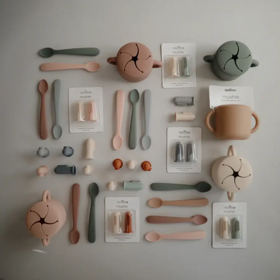  Kubek niewysypek na przekąski - Natural / Mushie