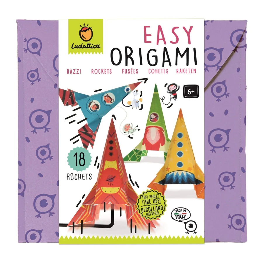EASY ORIGAMI - zestaw kreatywny - RAKIETY / Ludattica