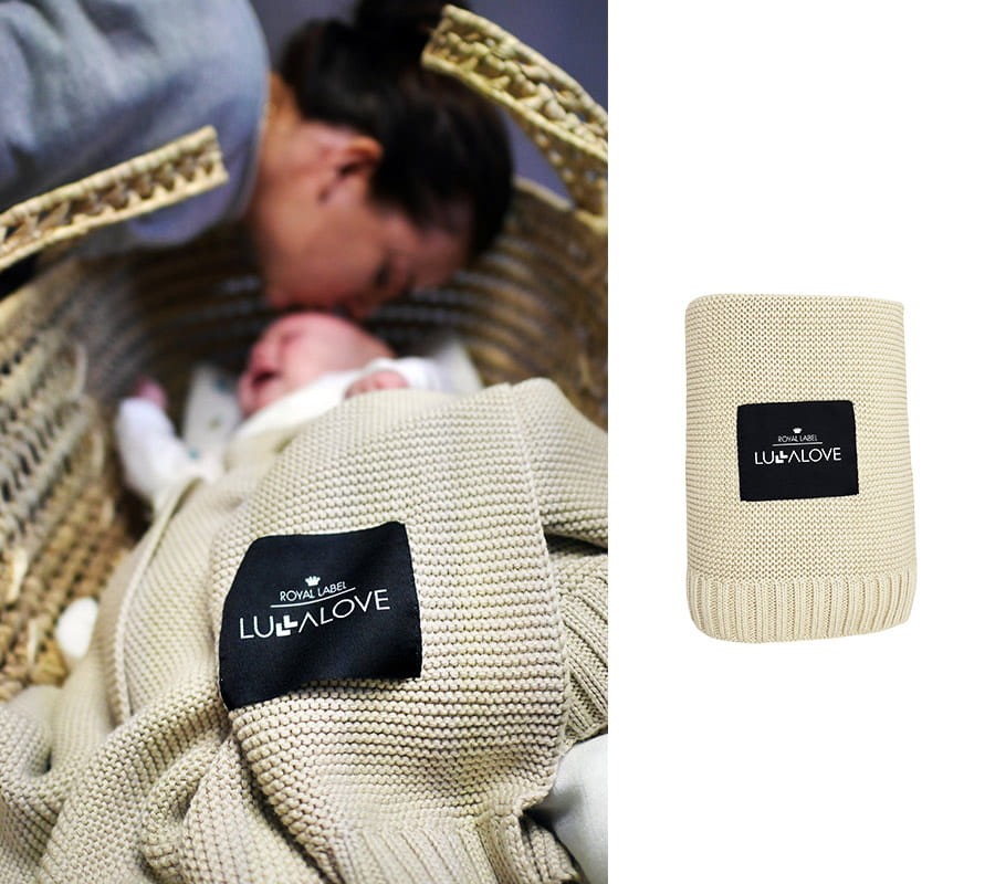 Bambusowy koc 80x100 MILK COFFEE / Lullalove