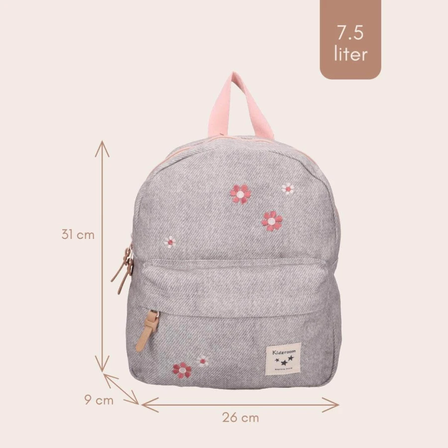 Plecak dla dzieci Blossom grey jeans / KIDZROOM