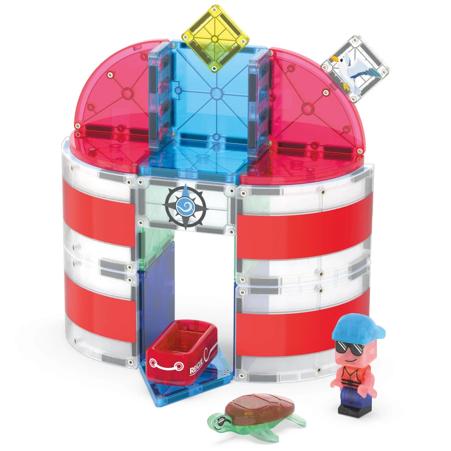 Klocki Magnetyczne Lighthouse Rescue, 26 el. / Magna-Tiles