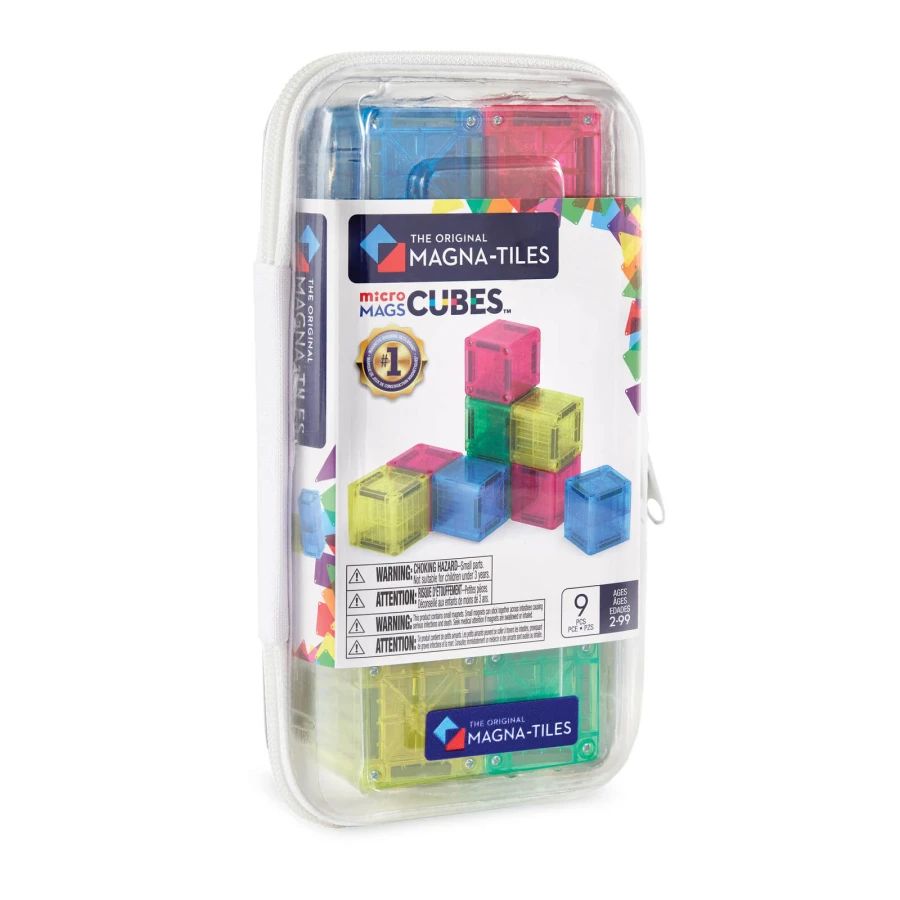 Klocki Magnetyczne microMAGS Cubes, 9 el. / Magna-Tiles