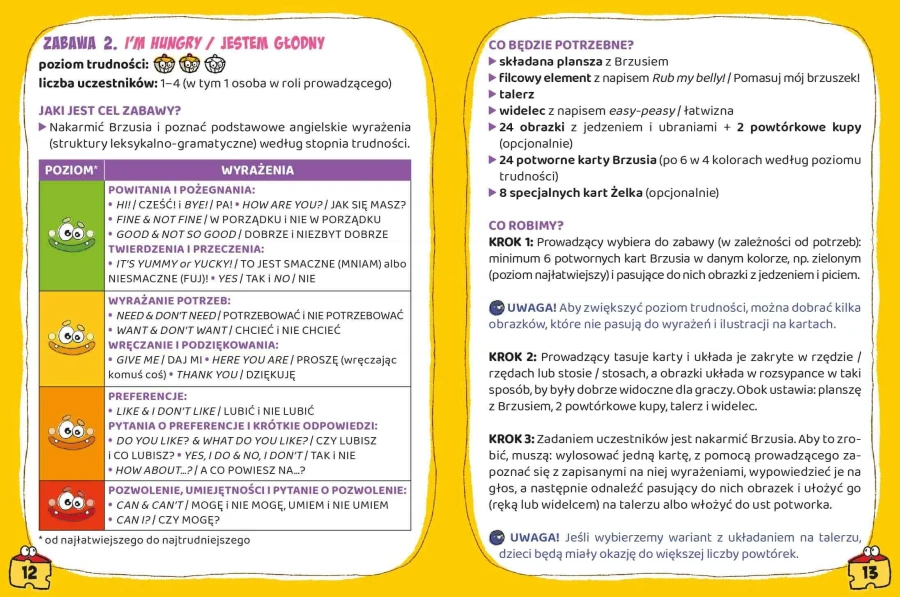 Potworny angielski dla przedszkolaków / Nasza Księgarnia