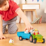 Traktor z przyczepą, rolnikiem i zwierzętami - Farming Fun Tractor / Battat