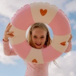 Koło do pływania dla dzieci Ø55 cm - Pink, Cozy Hearts / The Swim Essentials