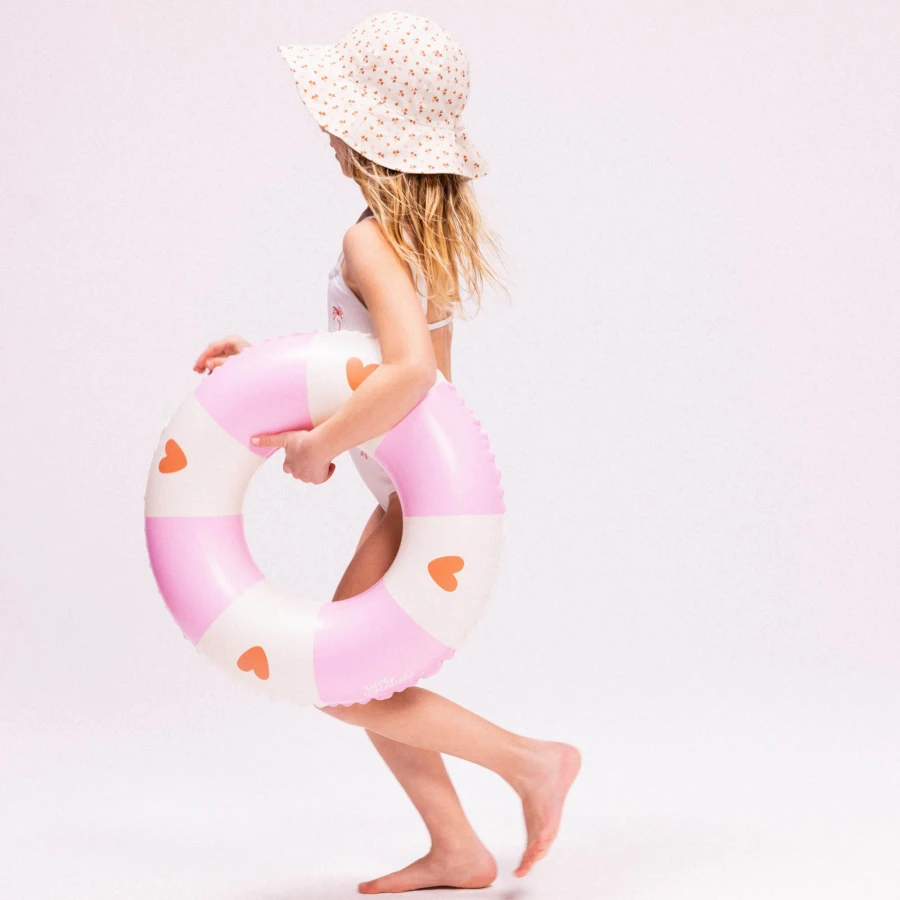 Koło do pływania dla dzieci Ø55 cm - Pink, Cozy Hearts / The Swim Essentials