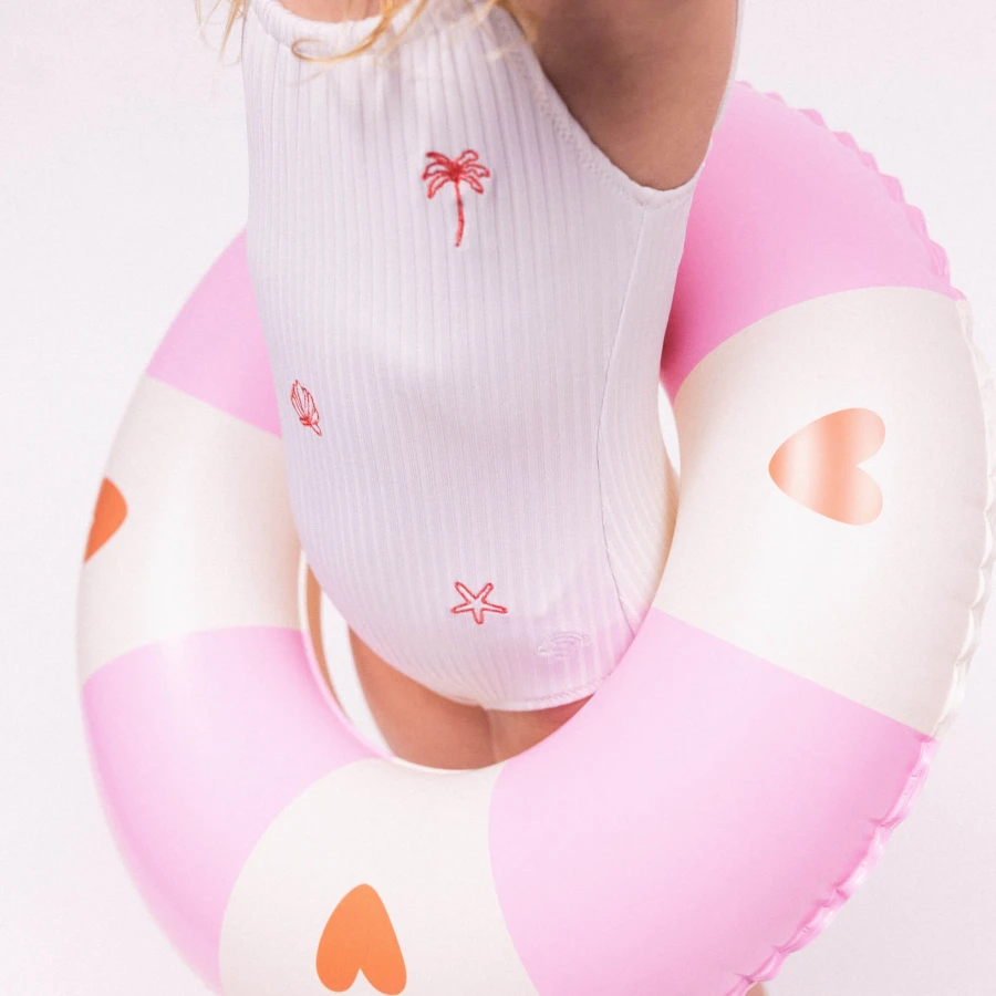 Koło do pływania dla dzieci Ø55 cm - Pink, Cozy Hearts / The Swim Essentials