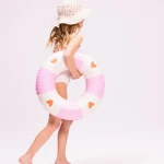 Koło do pływania dla dzieci Ø55 cm - Pink, Cozy Hearts / The Swim Essentials